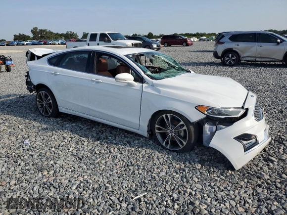 2020 Ford Fusion Titanium with VIN 3FA6P0K91LR127917, listed as a Copart auction lot 58158165 with Not provided miles and Non repairable. Bid and sale history available at DreamBid. Image 4.