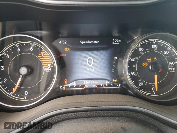 2021 Jeep Cherokee Latitude Lux with VIN 1C4PJLMX3MD125612, listed as a Copart auction lot 49050555 with 136,183 mi miles and Salvage title. Bid and sale history available at DreamBid. Image 9.