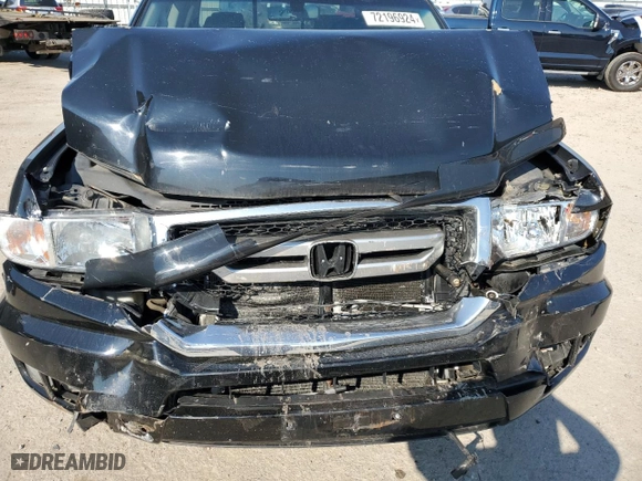 2011 Honda Ridgeline RTL with VIN 5FPYK1F57BB451119, listed as a Copart auction lot 72196924 with 114,736 mi miles and Salvage Title. Bid and sale history available at carsss.com. Image 13.