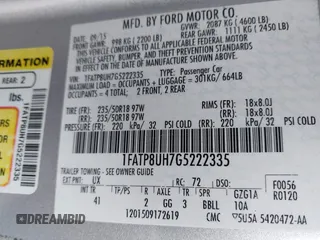 2016 Ford Mustang EcoBoost Premium with VIN 1FATP8UH7G5222335, listed as a IAAI auction lot 42110983 with 116,260 mi miles and . Bid and sale history available at DreamBid. Image 9.