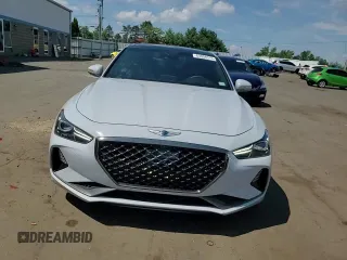 2019 Genesis G70 Advanced with VIN KMTG44LA9KU019674, listed as a Copart auction lot 63004515 with 60,493 mi miles and Salvage title. Bid and sale history available at DreamBid. Image 13.