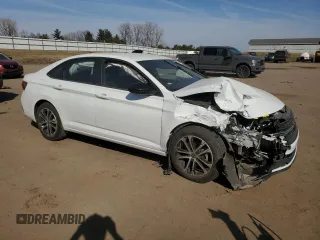 2024 Volkswagen Jetta Sport with VIN 3VWAM7BU2RM005547, listed as a Copart auction lot 48396515 with Not provided miles and Non repairable. Bid and sale history available at DreamBid. Image 4.