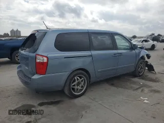 2009 Kia Sedona LX with VIN KNDMB233096317977, listed as a Copart auction lot 44360565 with 166,076 mi miles and Salvage Title. Bid and sale history available at carsss.com. Image 3.