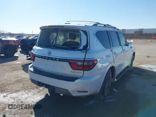 2021 Nissan Armada Platinum with VIN JN8AY2DA4M9371454, listed as a IAAI auction lot 41685753 with 1 mi miles. Bid and sale history available at carsss.com. Image 4.