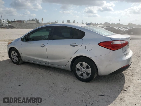 2015 Kia Forte LX with VIN KNAFK4A62F5362709, listed as a Copart auction lot 54345355 with 101,900 mi miles and Salvage Title. Bid and sale history available at carsss.com. Image 2.