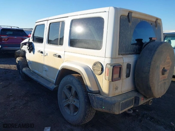 2022 Jeep Wrangler Unlimited Sahara with VIN 1C4HJXEN4NW191701, listed as a IAAI auction lot 41305868 with 41,431 mi miles. Bid and sale history available at carsss.com. Image 3.