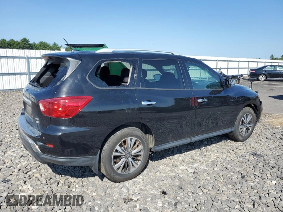2018 Nissan Pathfinder Platinum with VIN 5N1DR2MM2JC677627, listed as a Copart auction lot 69255764 with 49,562 mi miles and Salvage title. Bid and sale history available at DreamBid. Image 3.