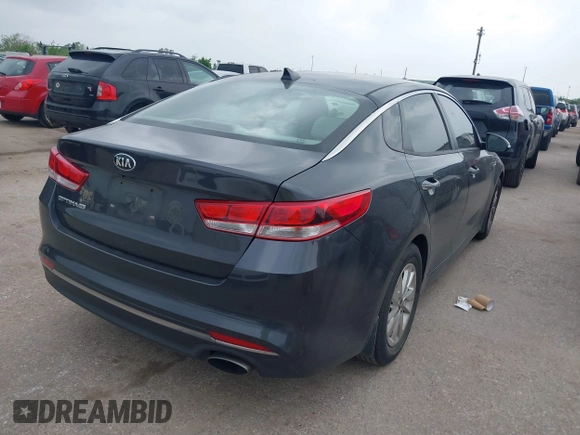 2017 Kia Optima LX with VIN 5XXGT4L39HG159497, listed as a IAAI auction lot 41940267 with 115,088 mi miles. Bid and sale history available at carsss.com. Image 4.