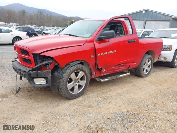 2012 Ram 1500 Express with VIN 3C6JD7AT5CG257933, listed as a IAAI auction lot 41931297 with 86,420 mi miles. Bid and sale history available at carsss.com. Image 22.