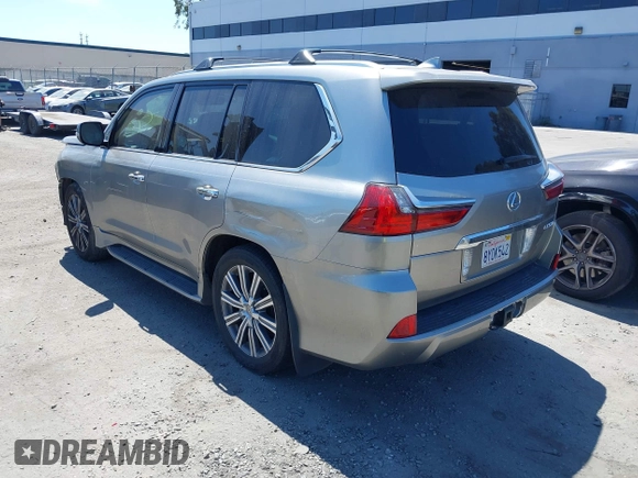 2017 Lexus LX with VIN JTJHY7AX2H4225800, listed as a IAAI auction lot 41878043 with 94,317 mi miles. Bid and sale history available at carsss.com. Image 3.