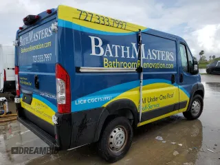 2022 Ram ProMaster Cargo with VIN 3C6LRVNG1NE130073, listed as a Copart auction lot 74721204 with Not Provided miles and Non Repairable. Bid and sale history available at DreamBid. Image 3.