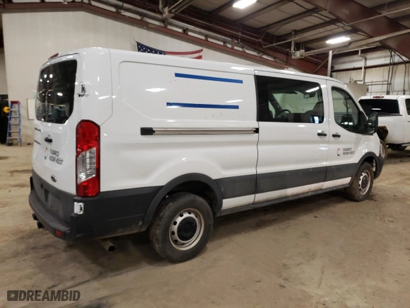 2022 Ford Transit Cargo Van with VIN 1FTBR1Y88NKA86023, listed as a Copart auction lot 42106685 with 62,140 mi miles and Salvage Title. Bid and sale history available at carsss.com. Image 3.