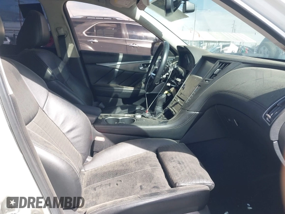 2019 Infiniti Q50 Luxe with VIN JN1EV7APXKM513850, listed as a IAAI auction lot 41689080 with 85,520 mi miles and . Bid and sale history available at DreamBid. Image 5.