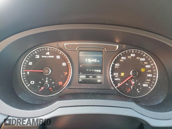 2016 Audi Q3 Premium Plus with VIN WA1EFCFS6GR013351, listed as a Copart auction lot 56727035 with 83,583 mi miles and Salvage title. Bid and sale history available at DreamBid. Image 9.