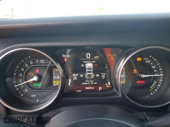 2021 Jeep Wrangler Unlimited Sahara with VIN 1C4JJXP60MW708191, listed as a Copart auction lot 60759345 with 24,610 mi miles and Clean title. Bid and sale history available at DreamBid. Image 9.