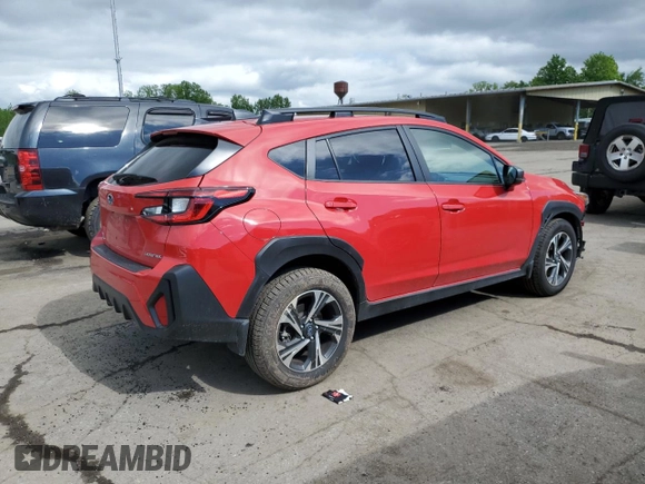 2024 Subaru Crosstrek Premium with VIN JF2GUADC7R8317562, listed as a Copart auction lot 58745655 with 20,425 mi miles and Salvage title. Bid and sale history available at DreamBid. Image 3.