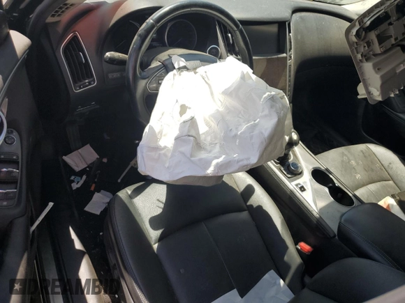 2015 Infiniti Q50 with VIN JN1BV7AP1FM352961, listed as a Copart auction lot 63330875 with 174,300 mi miles and Salvage title. Bid and sale history available at DreamBid. Image 8.
