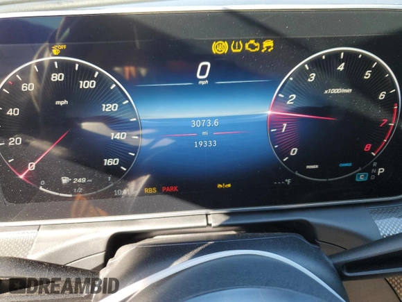 2023 Mercedes-Benz C 300 with VIN W1KAF4HB0PR153442, listed as a Copart auction lot 45536115 with 19,333 mi miles and Salvage Title. Bid and sale history available at DreamBid. Image 9.
