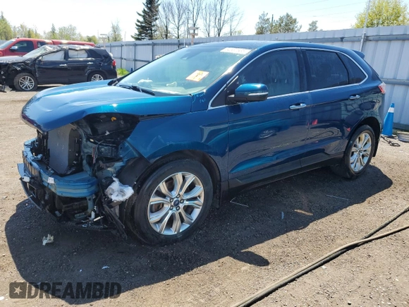2020 Ford Edge Titanium z VIN 2FMPK4K94LBB67925, wystawiony jako Copart lot #54587635 z przebiegiem 125 830 mil mil oraz Szkoda całkowita • Salvage title. Historia ofert i sprzedaży dostępna na DreamBid. Obrazek 1.