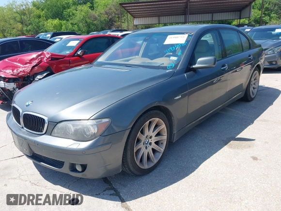 2006 BMW 7 Series 750Li with VIN WBAHN83546DT60302, listed as a IAAI auction lot 41980755 with 109,552 mi miles and . Bid and sale history available at DreamBid. Image 2.