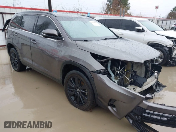 2019 Toyota Highlander SE с VIN 5TDKZRFH6KS566163, выставлен на аукционе IAAI как лот 41714920 с пробегом 87 132 миль миль и . История ставок и продаж доступна на DreamBid. Изображение 1.