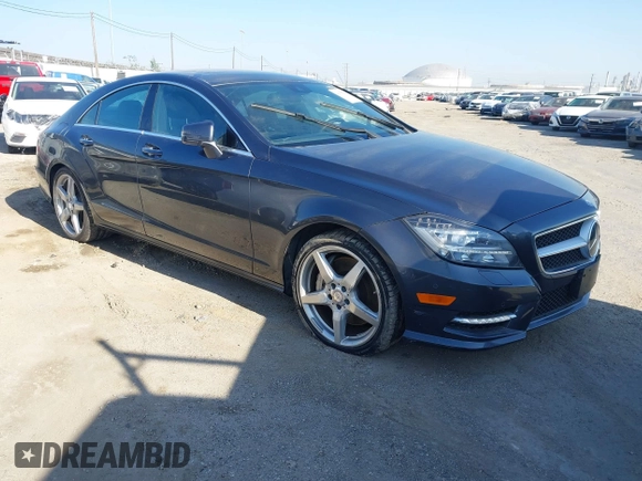 2014 Mercedes-Benz CLS-Class CLS 550 with VIN WDDLJ7DB9EA122846, listed as a IAAI auction lot 41588708 with 52,706 mi miles. Bid and sale history available at carsss.com. Image 1.