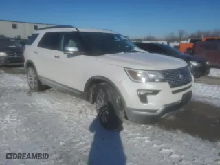 2018 Ford Explorer Platinum with VIN 1FM5K8HT2JGC70848, listed as a Copart auction lot 45092125 with 115,884 mi miles and Salvage Title. Bid and sale history available at carsss.com. Image 4.