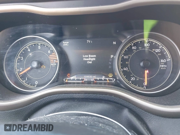 2016 Jeep Cherokee Limited with VIN 1C4PJLDB8GW256788, listed as a IAAI auction lot 41657339 with 104,630 mi miles. Bid and sale history available at carsss.com. Image 15.