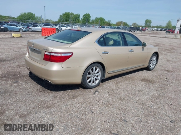 2008 Lexus LS 460 LWB with VIN JTHGL46F985030541, listed as a IAAI auction lot 42078316 with 248,187 mi miles. Bid and sale history available at carsss.com. Image 4.
