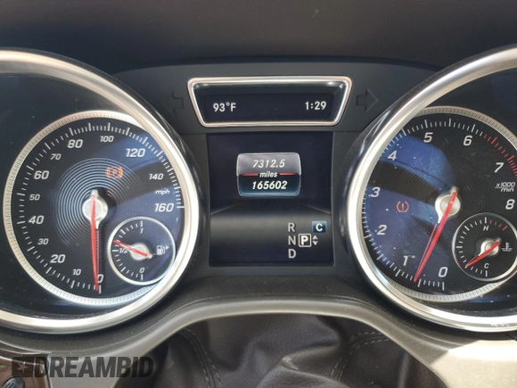 2017 Mercedes-Benz GLE 350 with VIN 4JGDA5JB6HA853368, listed as a Copart auction lot 57012235 with 165,602 mi miles and Salvage title. Bid and sale history available at DreamBid. Image 9.