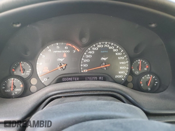 2003 Chevrolet Corvette with VIN 1G1YY22GX35118686, listed as a Copart auction lot 77357254 with 170,255 mi miles and Salvage Title. Bid and sale history available at carsss.com. Image 9.