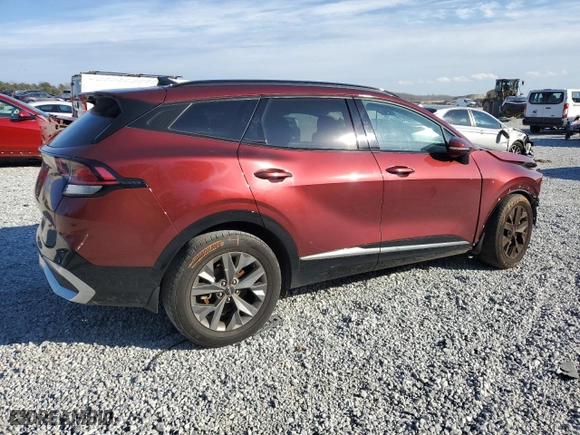 2023 Kia Sportage SX with VIN 5XYK43AF2PG102552, listed as a Copart auction lot 47005655 with 91,001 mi miles and Salvage Title. Bid and sale history available at carsss.com. Image 3.