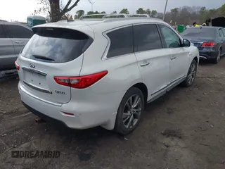 2014 Infiniti QX60 Hybrid with VIN 5N1CL0MM8EC512463, listed as a IAAI auction lot 41875223 with 100,053 mi miles and . Bid and sale history available at DreamBid. Image 4.