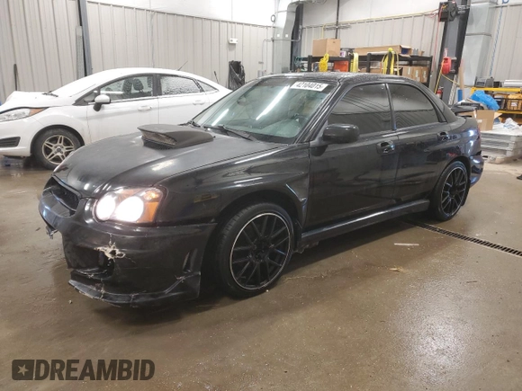 2005 Subaru Impreza Sedan (Natl) WRX with VIN JF1GD29615G523750, listed as a Copart auction lot 42104015 with 141,630 mi miles and Salvage Title. Bid and sale history available at carsss.com. Image 1.