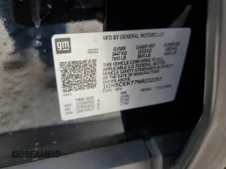2022 Chevrolet Suburban with VIN 1GNSCEKT7NR222257, listed as a Copart auction lot 84840904 with 113,761 mi miles and Salvage title. Bid and sale history available at DreamBid. Image 14.