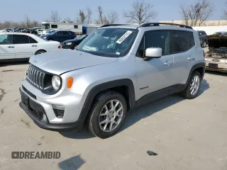 2020 Jeep Renegade Latitude with VIN ZACNJABB6LPL18885, listed as a Copart auction lot 48652735 with 70,776 mi miles and Salvage Title. Bid and sale history available at carsss.com. Image 1.