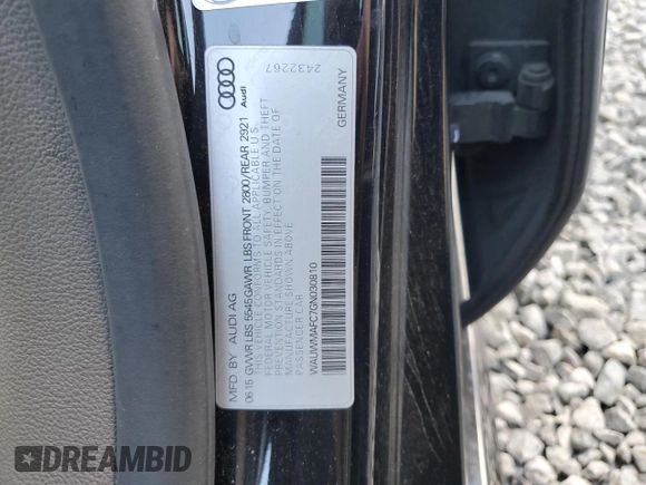 2016 Audi A7 3.0 TDI Premium Plus with VIN WAUWMAFC7GN030810, listed as a Copart auction lot 78931774 with 73,236 mi miles and Salvage Title. Bid and sale history available at carsss.com. Image 12.