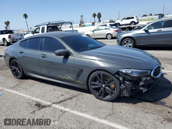 2020 BMW 8 Series M850i with VIN WBAGV8C07LCE18973, listed as a Copart auction lot 66718393 with 41,555 mi miles and Salvage Title. Bid and sale history available at carsss.com. Image 4.