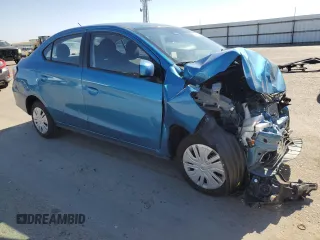 2024 Mitsubishi Mirage ES with VIN ML32FUFJXRHF12996, listed as a Copart auction lot 55492395 with 3,388 mi miles and Salvage title. Bid and sale history available at DreamBid. Image 4.