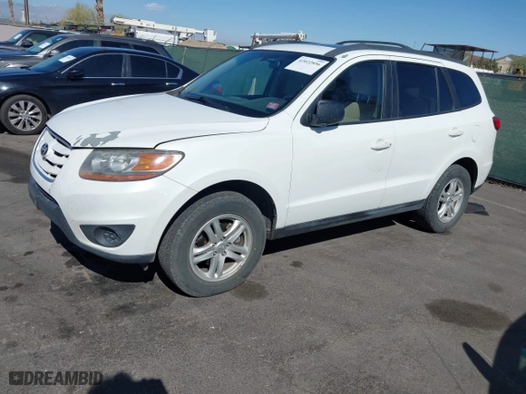 2010 Hyundai Santa Fe GLS with VIN 5NMSG3AB6AH339417, listed as a IAAI auction lot 42022856 with 166,850 mi miles. Bid and sale history available at carsss.com. Image 2.