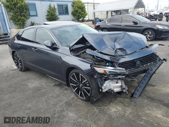 2023 Honda Accord Touring with VIN 1HGCY2F83PA013961, listed as a Copart auction lot 58853475 with 18,575 mi miles and Salvage title. Bid and sale history available at DreamBid. Image 4.