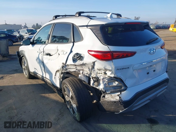 2020 Hyundai Kona Ultimate with VIN KM8K53A55LU556724, listed as a IAAI auction lot 41370388 with 23,651 mi miles. Bid and sale history available at carsss.com. Image 3.
