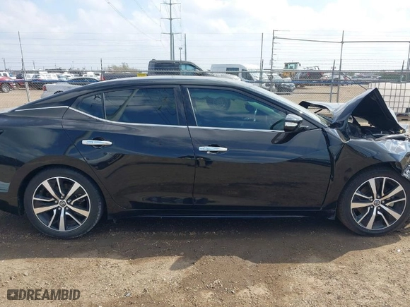 2021 Nissan Maxima SV with VIN 1N4AA6CV0MC514758, listed as a IAAI auction lot 41493970 with 58,180 mi miles. Bid and sale history available at carsss.com. Image 14.