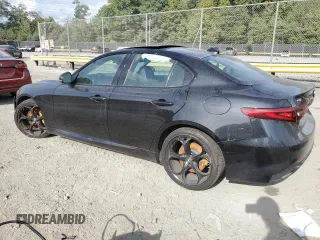 2019 Alfa Romeo Giulia Ti Sport with VIN ZARFANBN8K7605056, listed as a Copart auction lot 71777854 with 71,879 mi miles and Salvage Title. Bid and sale history available at carsss.com. Image 2.