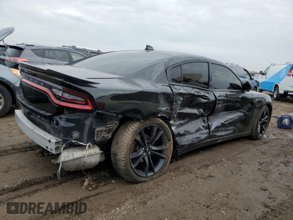 2017 Dodge Charger SXT with VIN 2C3CDXHG6HH606426, listed as a Copart auction lot 52100185 with 122,910 mi miles and Salvage Title. Bid and sale history available at DreamBid. Image 3.