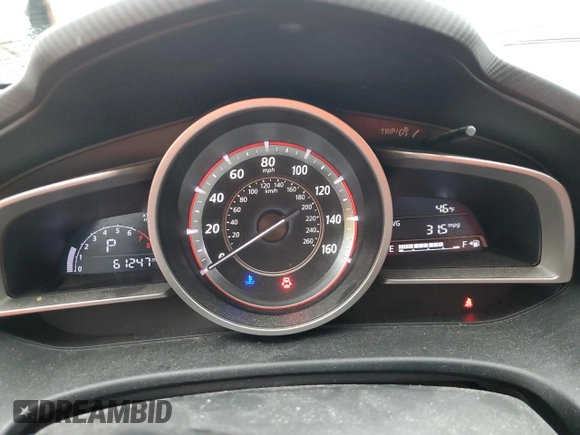 2016 Mazda Mazda3 i Grand Touring with VIN JM1BM1X70G1316203, listed as a Copart auction lot 52067675 with 61,247 mi miles and Salvage Title. Bid and sale history available at carsss.com. Image 9.