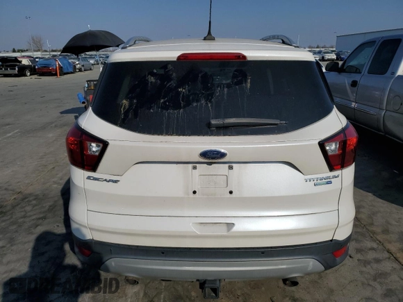 2019 Ford Escape Titanium with VIN 1FMCU9J99KUA06485, listed as a Copart auction lot 43290505 with 101,424 mi miles and Clean Title. Bid and sale history available at carsss.com. Image 6.
