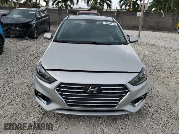 2020 Hyundai Accent Limited with VIN 3KPC34A69LE097998, listed as a Copart auction lot 74094674 with 26,412 mi miles and Salvage Title. Bid and sale history available at carsss.com. Image 5.