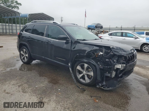 2019 Jeep Cherokee Limited with VIN 1C4PJLDX2KD308318, listed as a Copart auction lot 58499565 with 50,442 mi miles and Salvage title. Bid and sale history available at DreamBid. Image 4.