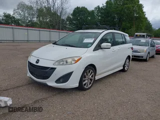 2014 Mazda 5 Touring with VIN JM1CW2CLXE0171407, listed as a IAAI auction lot 41902688 with 106,957 mi miles. Bid and sale history available at carsss.com. Image 2.